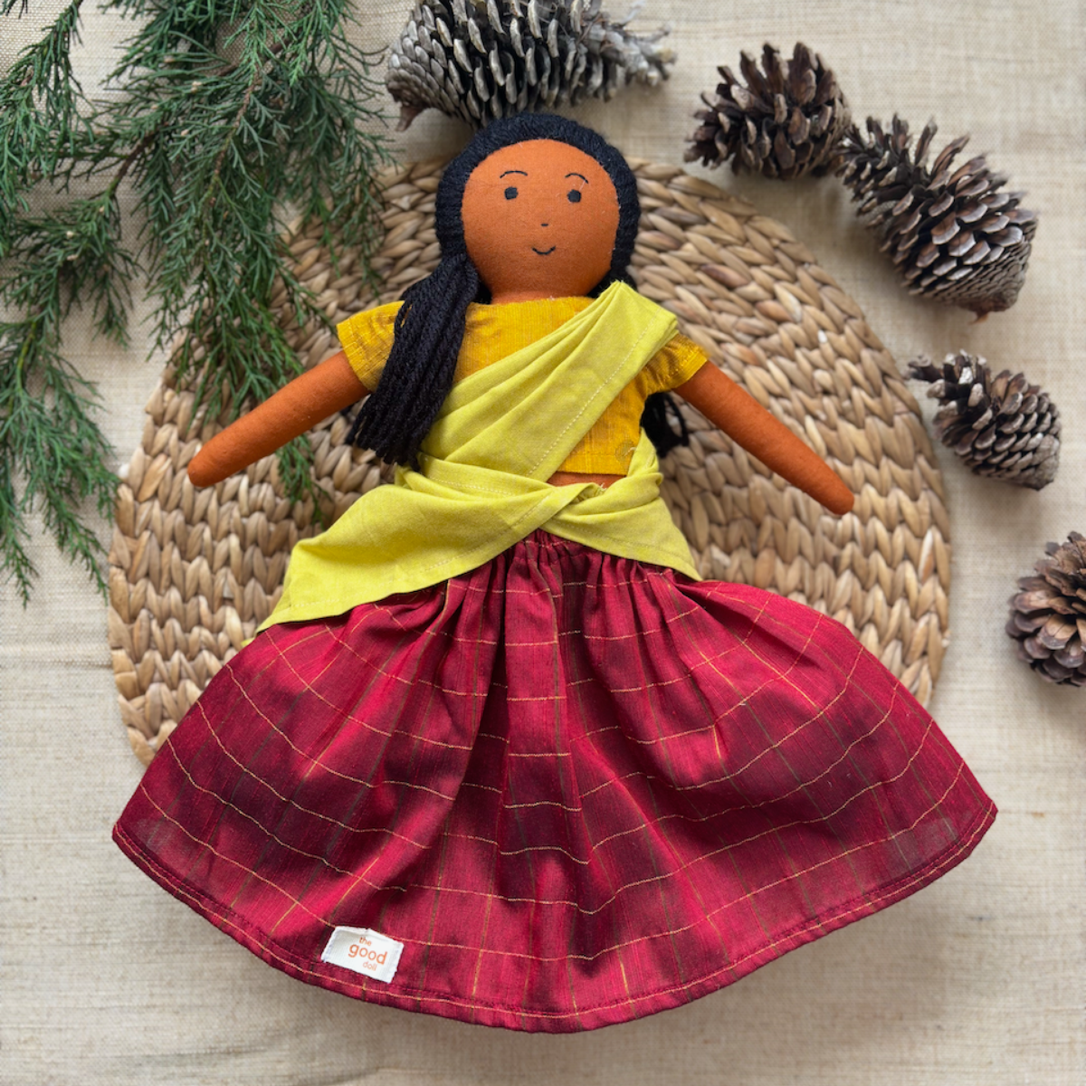 Nilah Elder Sister Malai Classic Red Doll – Single Doll