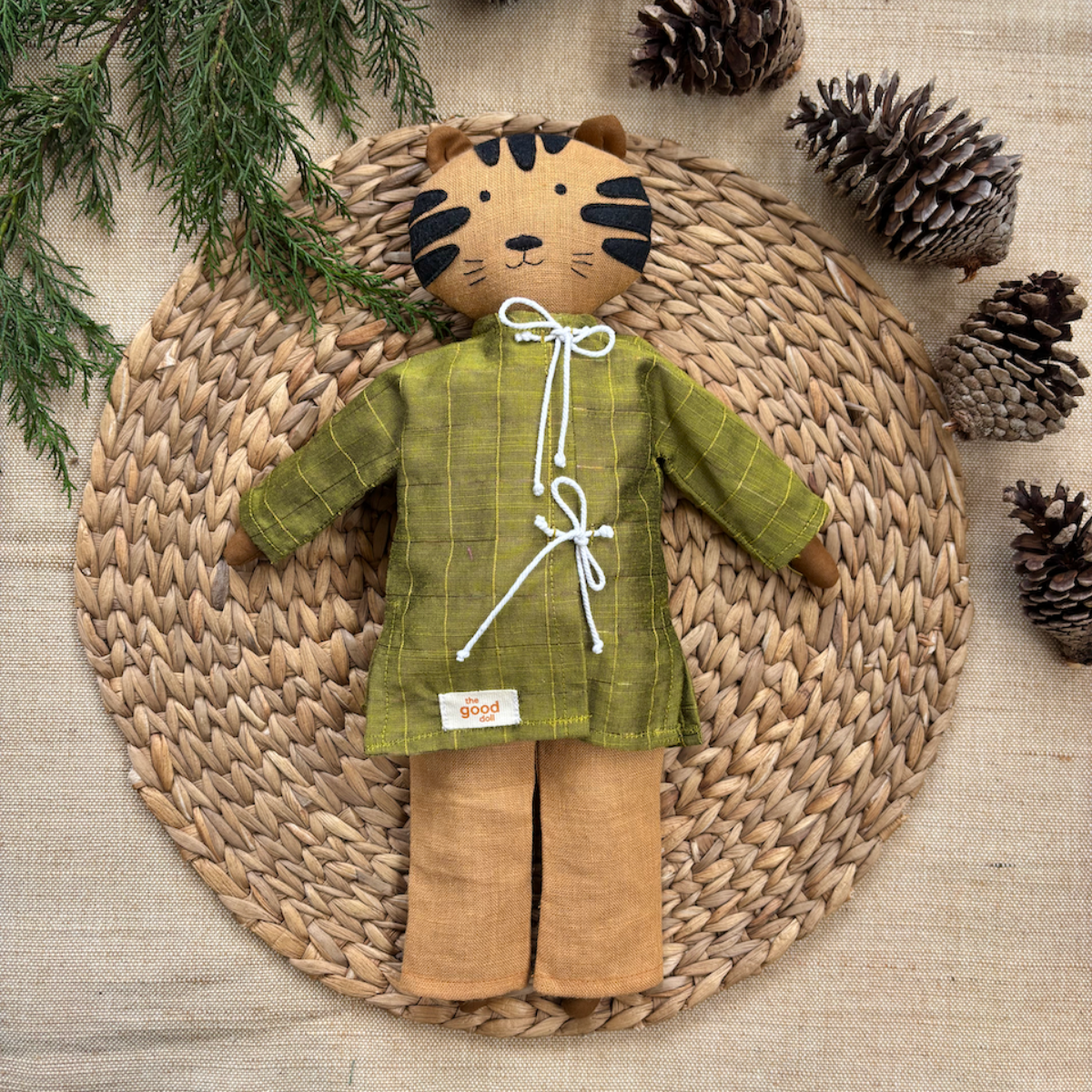 Nilah Friend Puli Green Kurta – Single Doll