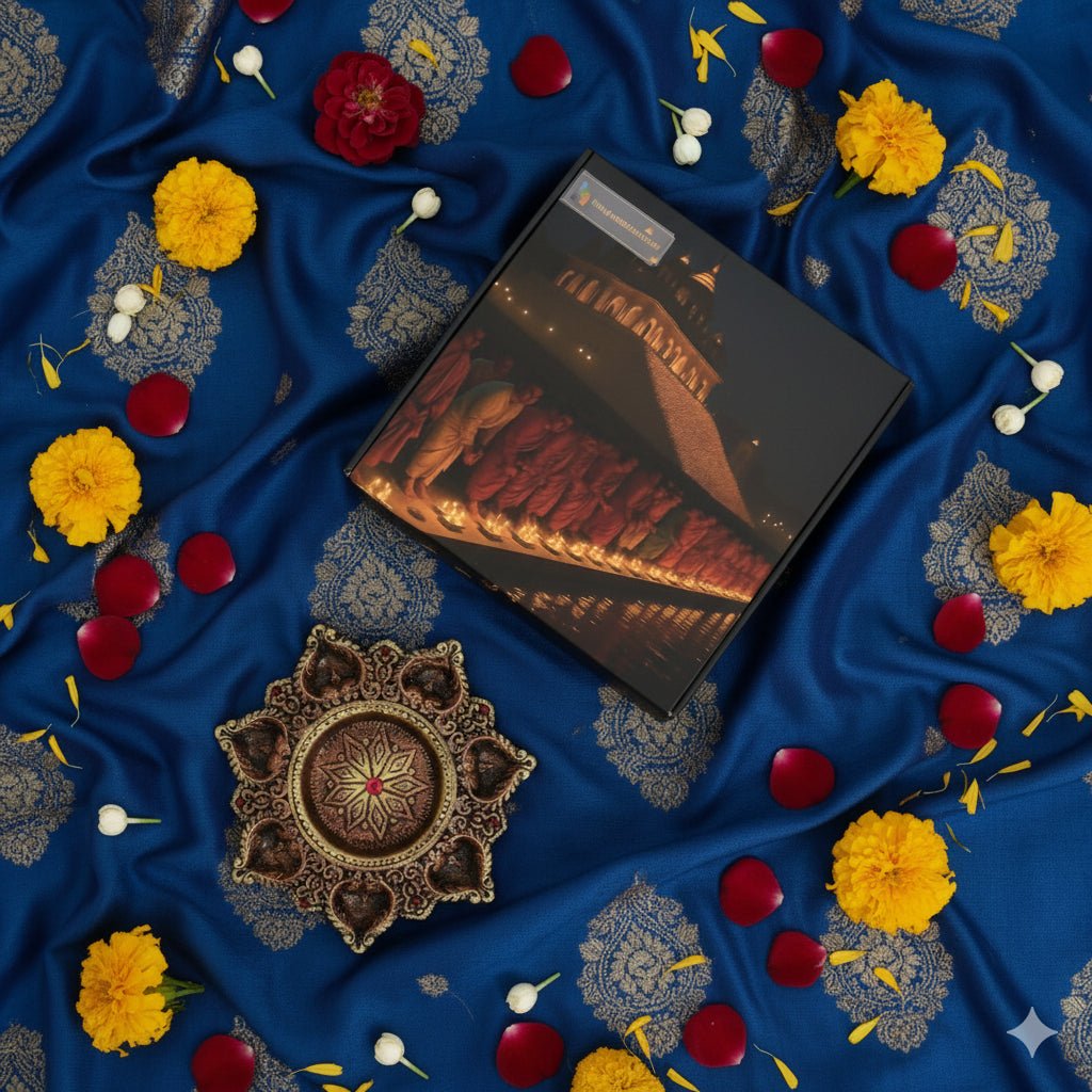 7 - Diya Platter Cum Urli – Traditional Diwali Centerpiece – Home Decor on Brown Living™. SKU: D6. Img 9.