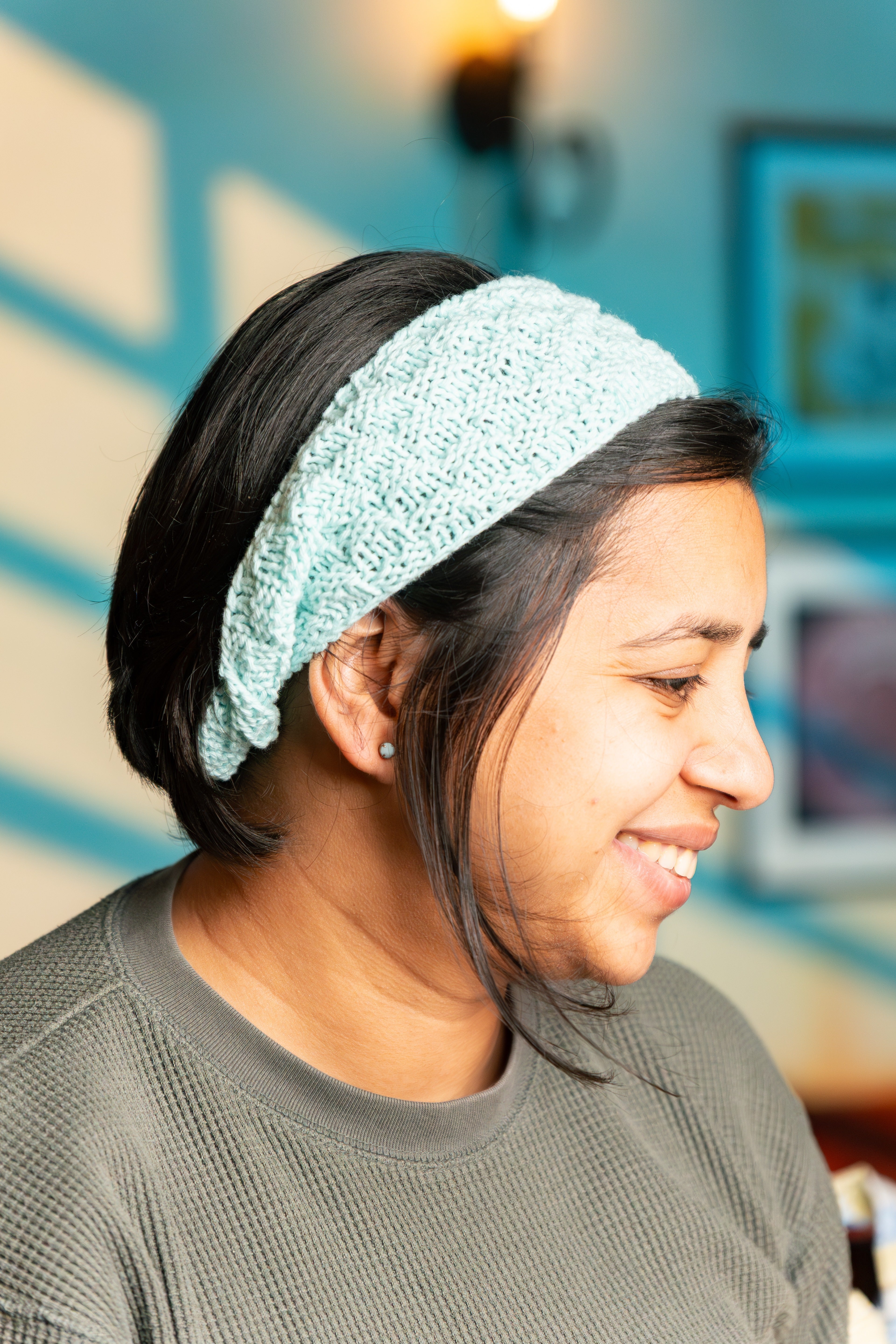 Handmade Cotton Yarn Hairband – Soft, Stretchy & Eco-Friendly