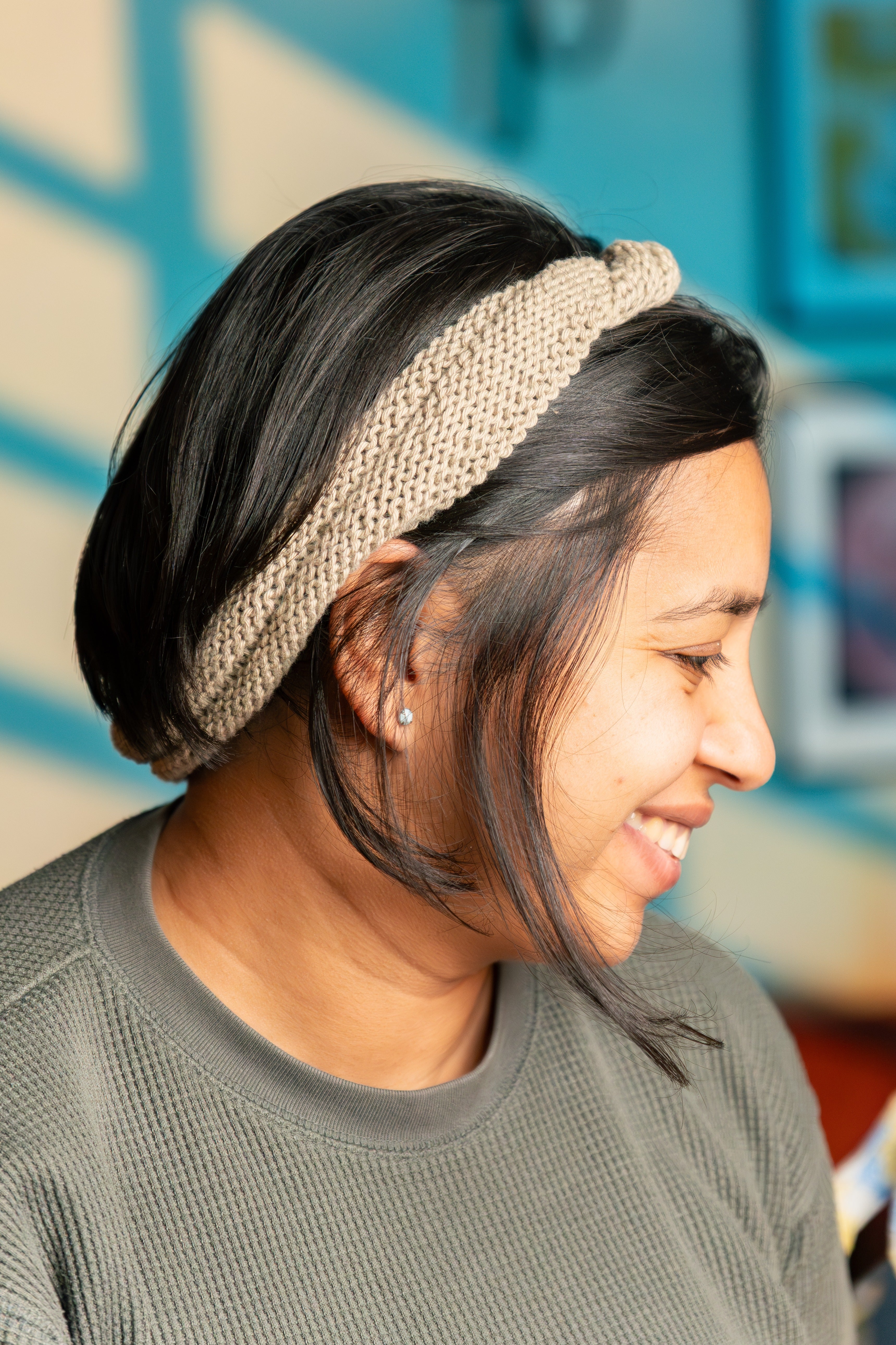 Handmade Cotton Yarn Hairband – Soft, Stretchy & Eco-Friendly