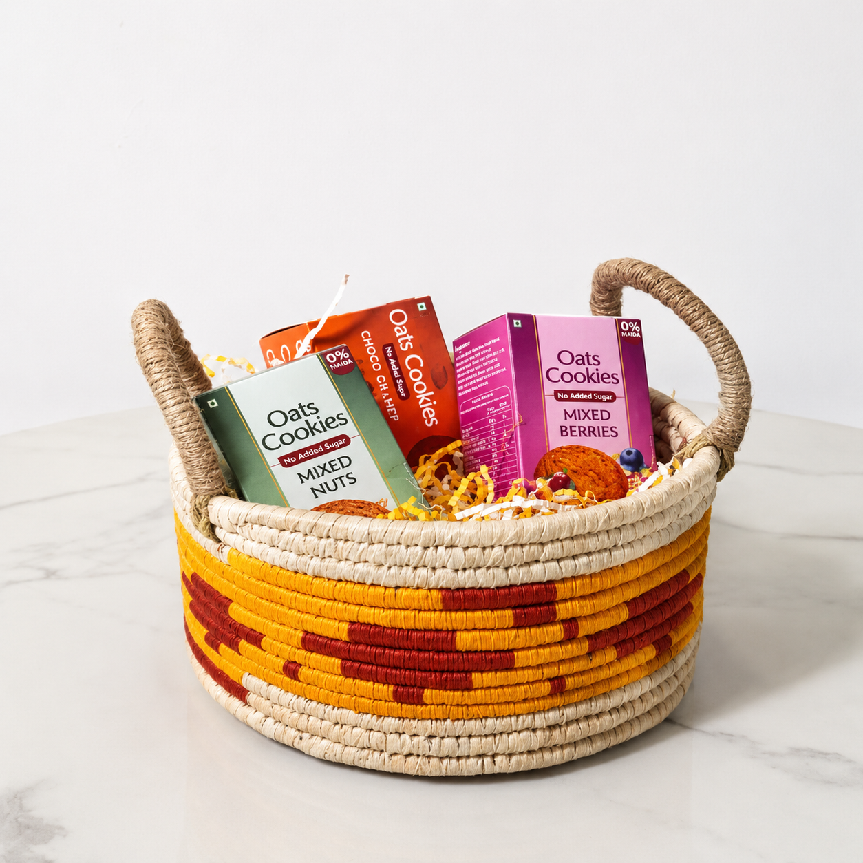 Sabai Grass Multi-purpose Basket with handle | Set of 2