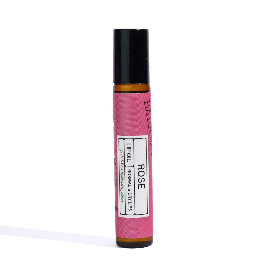 Floral Rose Lip Oil with Natural Glow