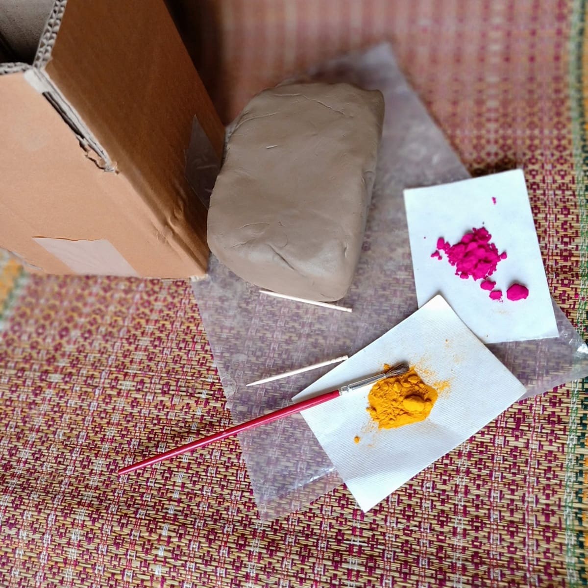 DIY Natural Clay Ganesh Idol Making Kit