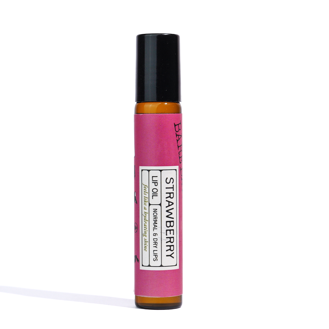 Fruity Strawberry Lip Oil for Glossy Finish