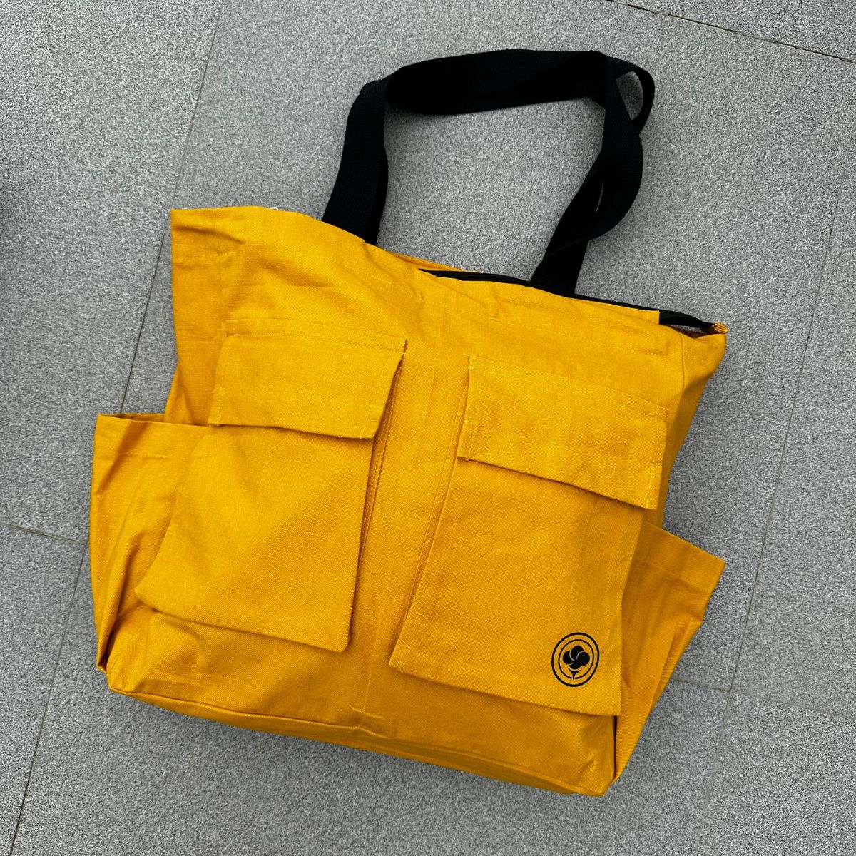 Cotton Canvas Tote for Short Trips & Staycations