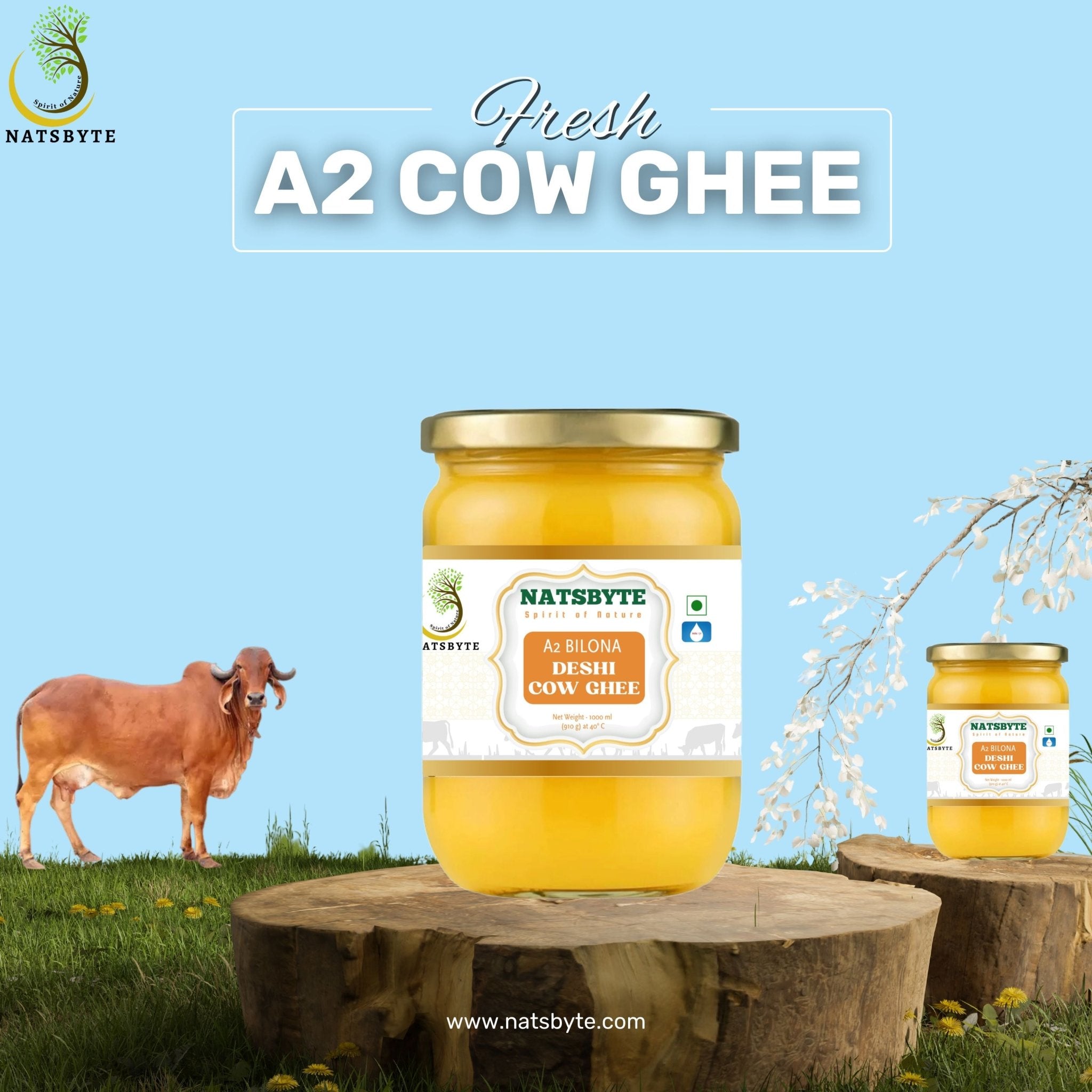 A2 Bilona Deshi Cow Ghee | Organic Grass Fed | Lactose Free – Ghee on Brown Living™. SKU: DESHIGHEE1. Img 4.