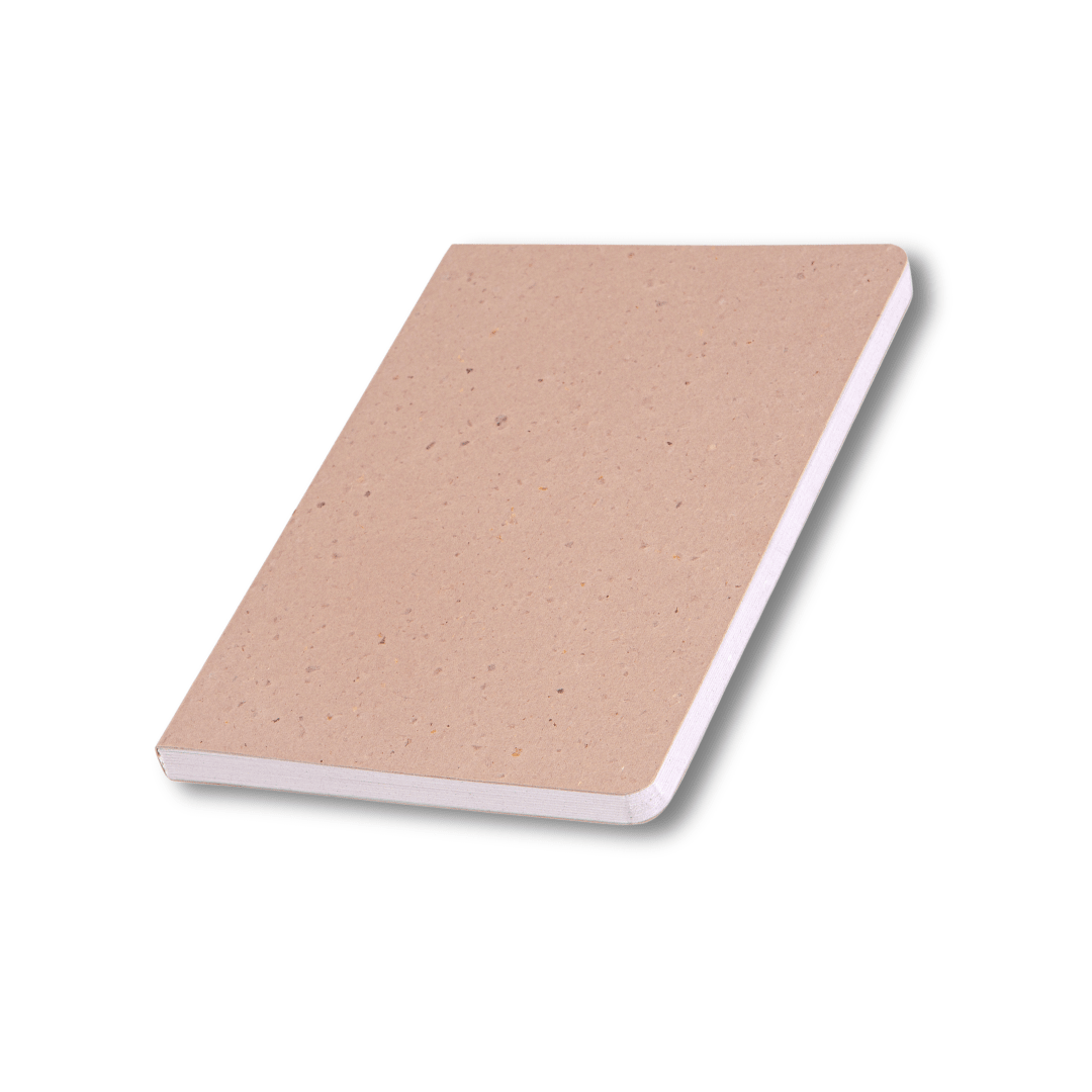 A5 Notebook 160 Pages Made from Upcycled Sanitary Pads – Notebooks & Notepads on Brown Living™. SKU: SGC3BRC1A5-160. Img 1.