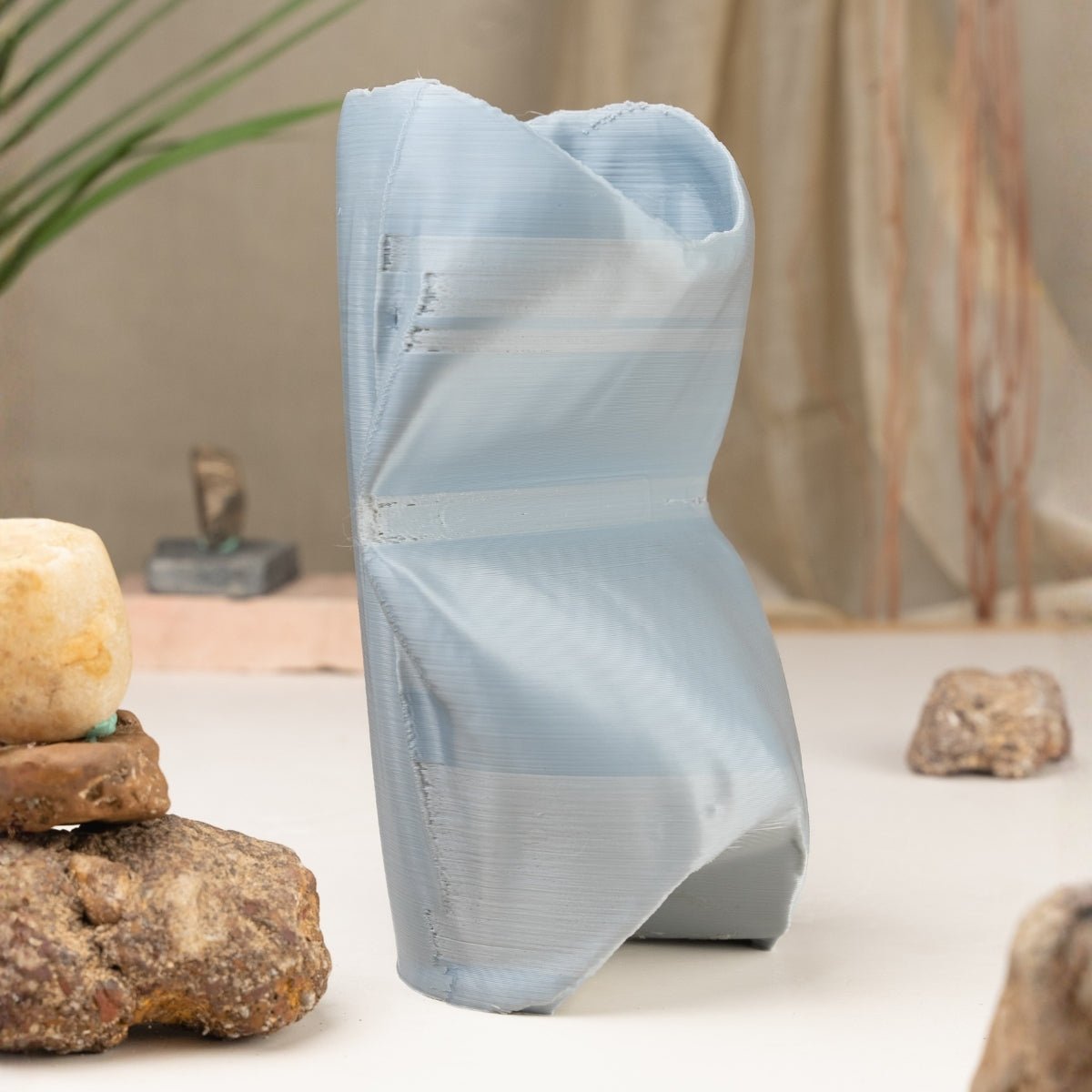 Abused Receptacle Plant - Based Exotic Titanium Vase – Home Decor on Brown Living™. SKU: ABREEDPLETA046. Img 1.