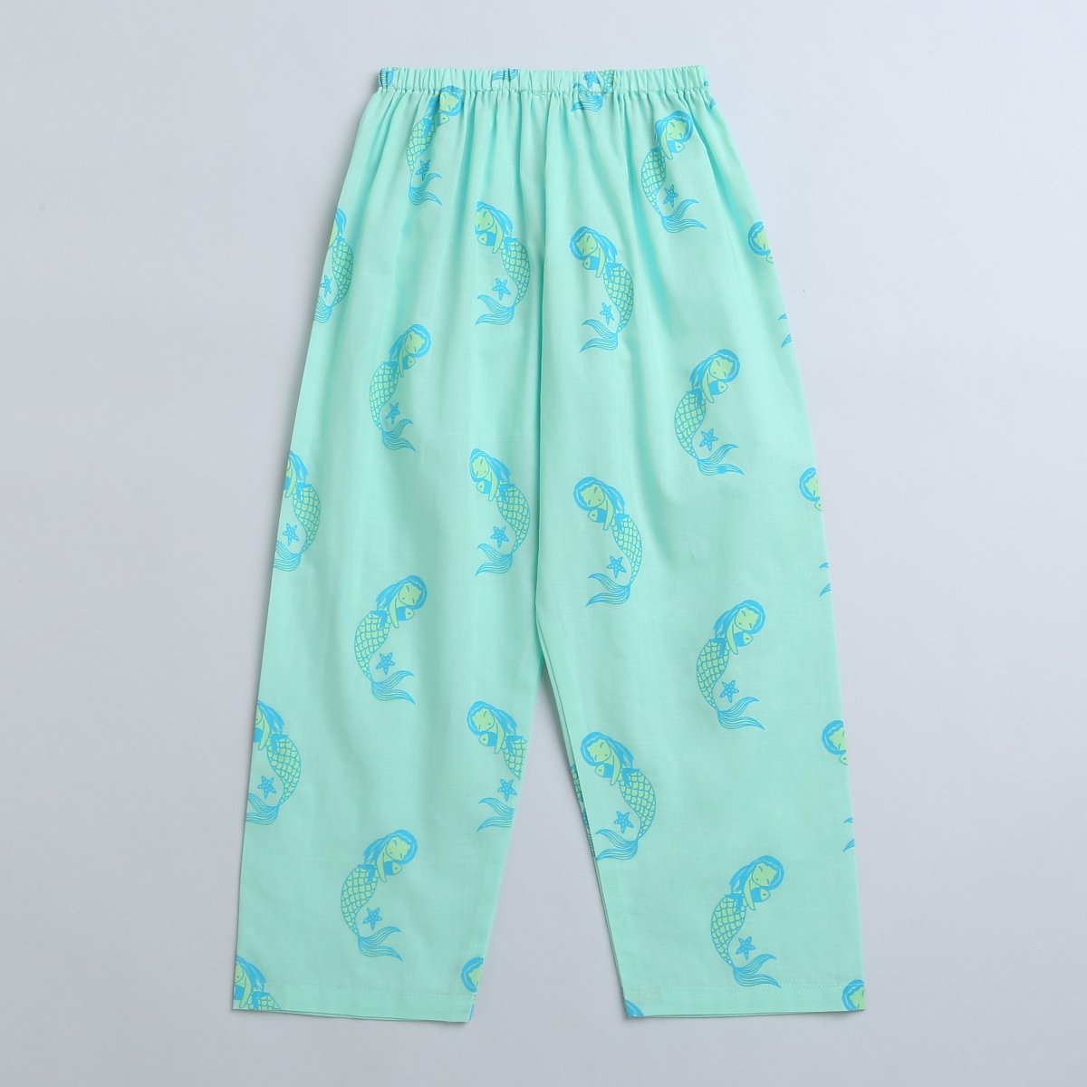 Adella The Mermaid - Unisex Kids Cotton Nightwear – Kids Pyjamas on Brown Living™. SKU: MITHNW - 082 - 1. Img 5.