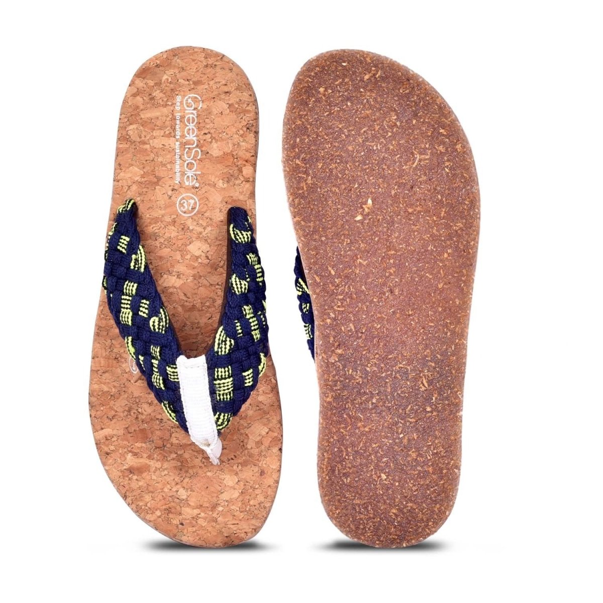 Alfa Royal Blue Women's Trendy Slippers – Womens Flip Flops on Brown Living™. SKU: G'S_ALFRYLBLU_WSLPR5359. Img 4.