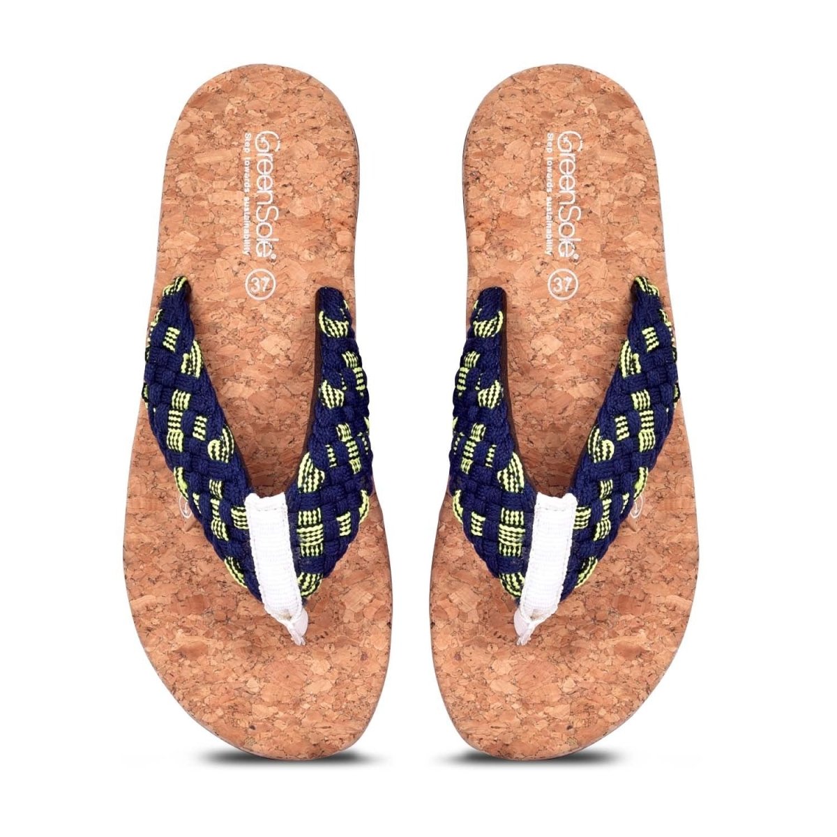 Alfa Royal Blue Women's Trendy Slippers – Womens Flip Flops on Brown Living™. SKU: G'S_ALFRYLBLU_WSLPR5359. Img 2.