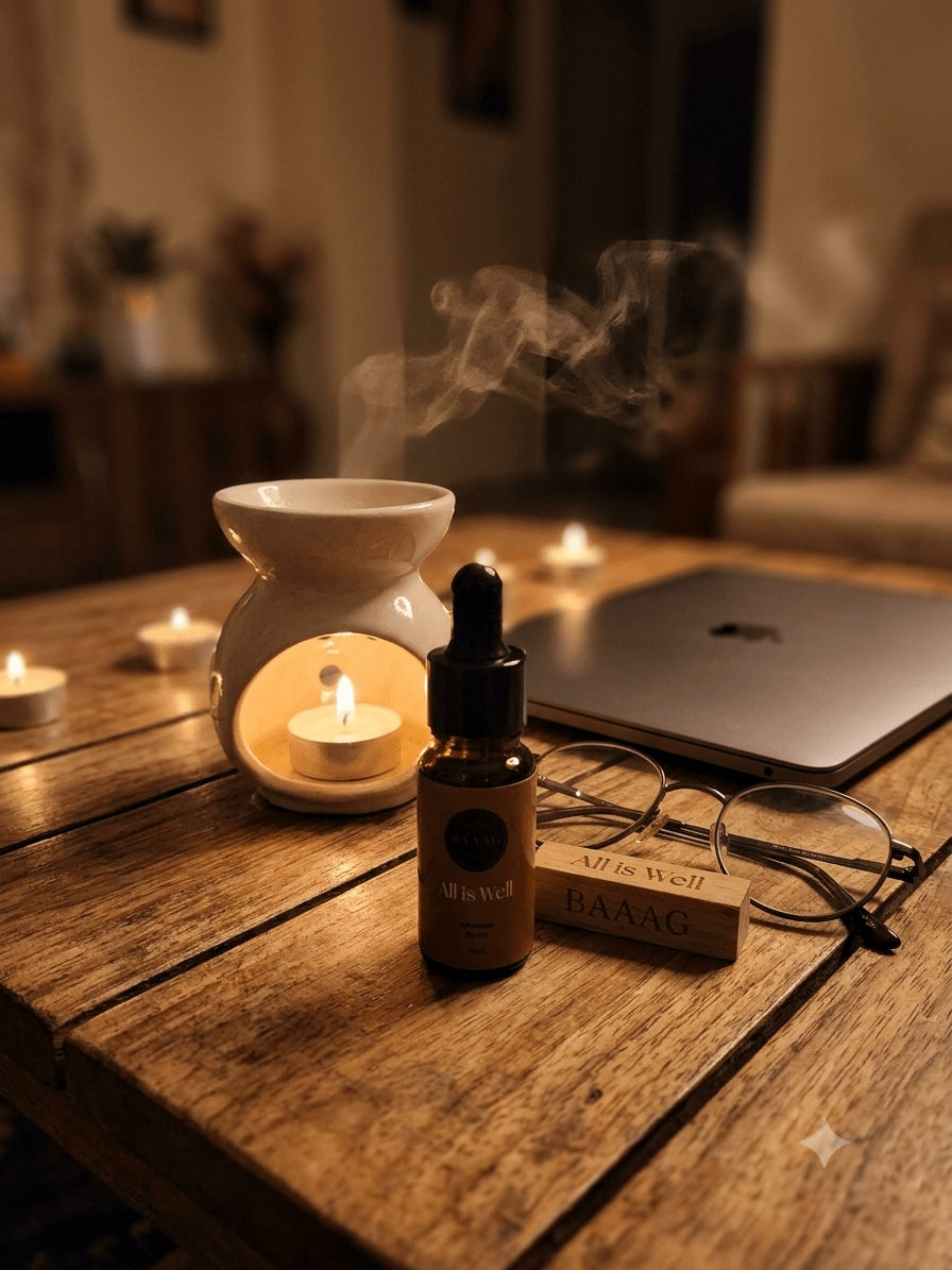 All Is Well Essential Oil Blend - Natural Stress Relief - 10ml – Essential Oils on Brown Living™. SKU: BGAIW001. Img 4.