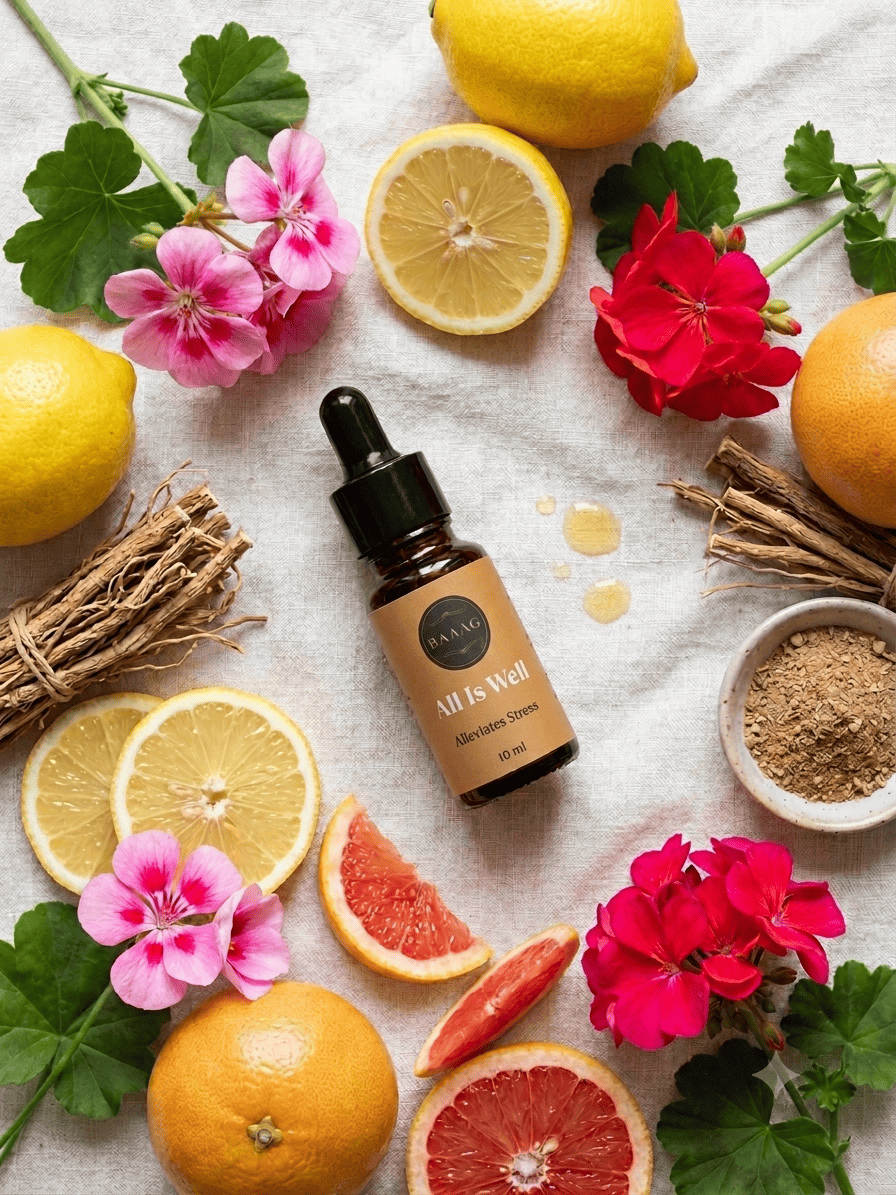 All Is Well Essential Oil Blend - Natural Stress Relief - 10ml – Essential Oils on Brown Living™. SKU: BGAIW001. Img 2.