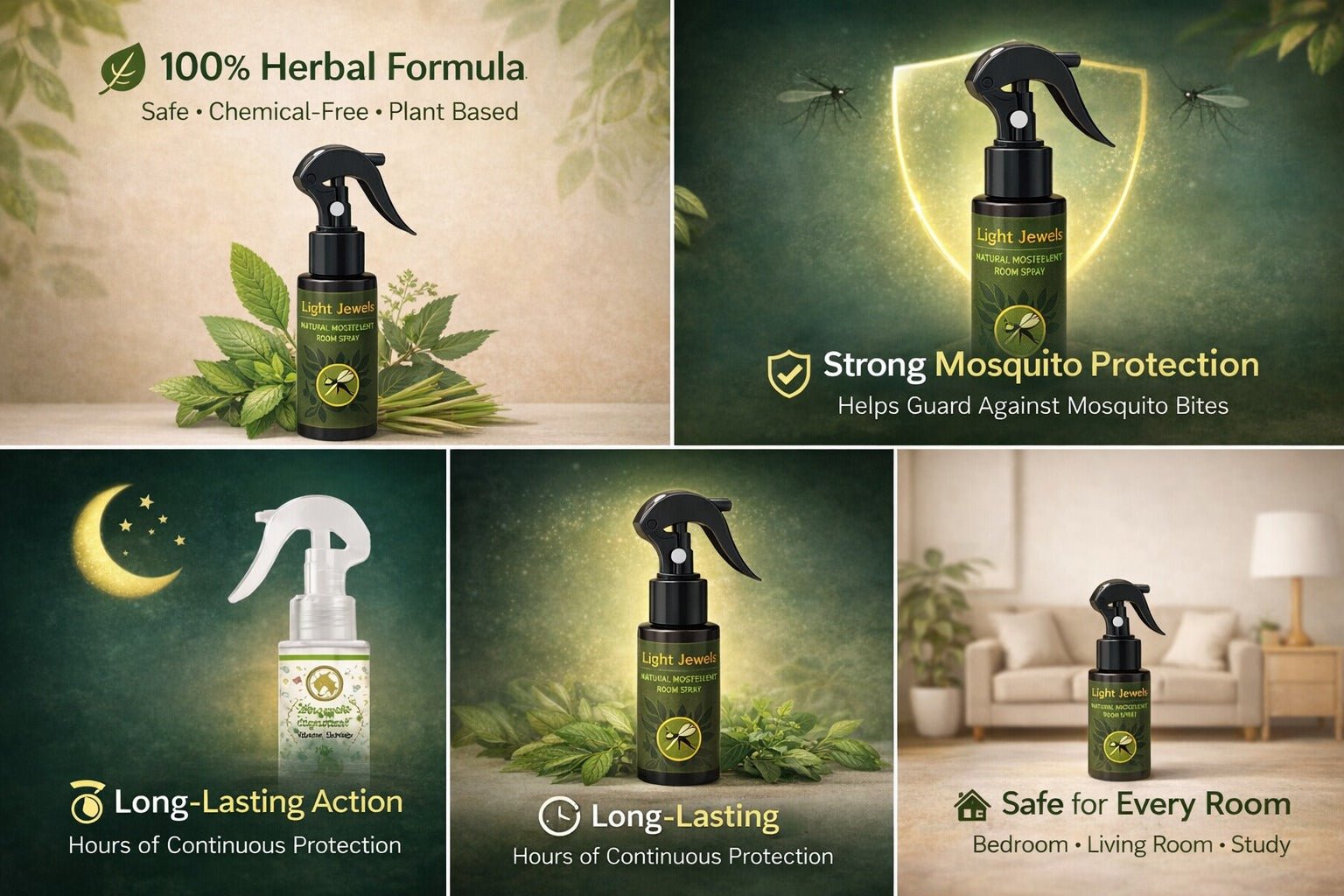 All Natural Mosquito Repellent Spray Herbal Insect Protection – Fragrance Diffusers on Brown Living™. SKU: SN1263. Img 2.