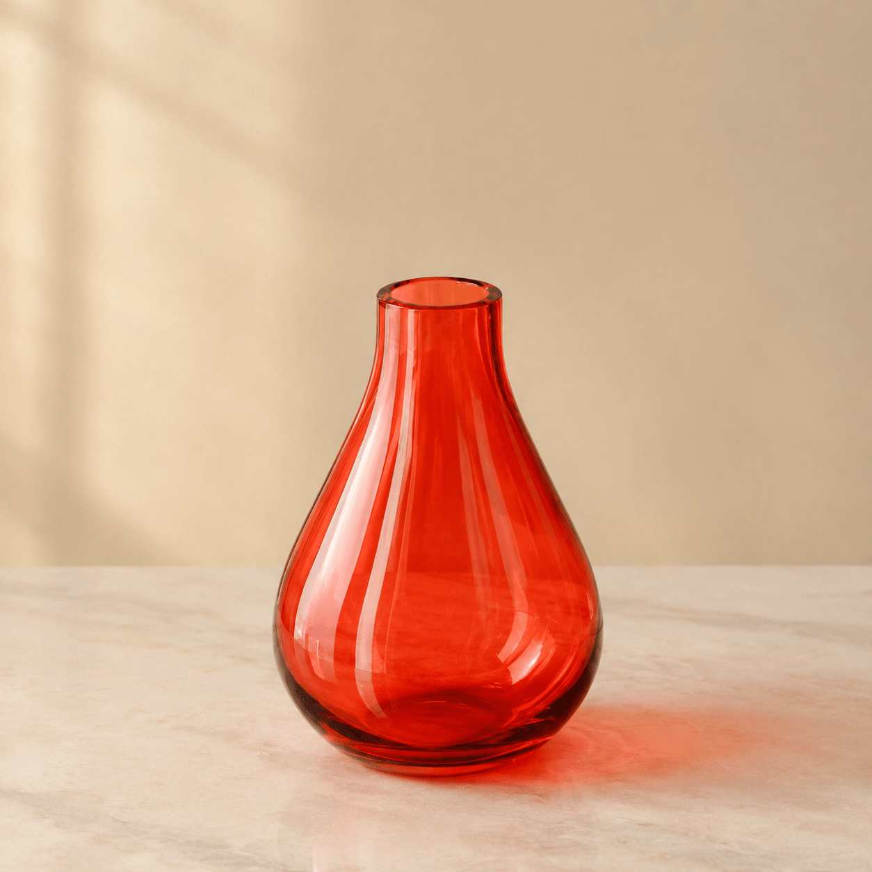 Amber Decorative Vase with Flower Bunch | Serenity Glass Home Decor – Vases on Brown Living™. SKU: V-421. Img 9.