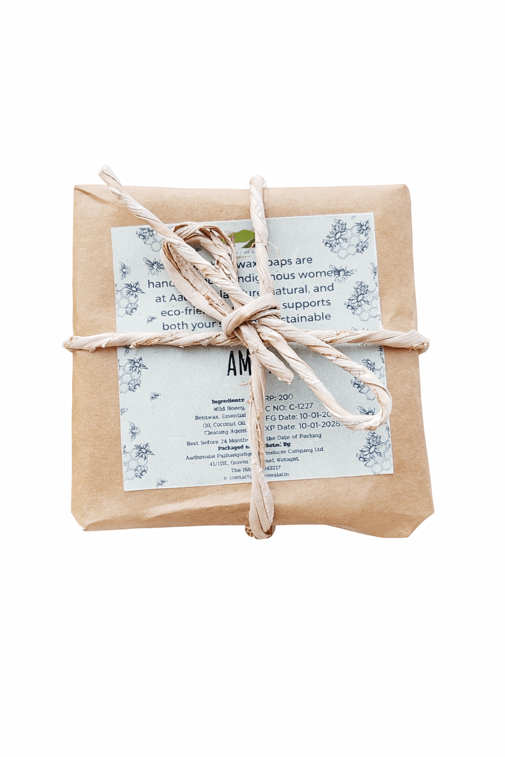 Amla Beeswax Soap | HoneyShield Moisture Bar For Gentle Skin Care – Body Soap on Brown Living™. SKU: APPCL-130. Img 5.