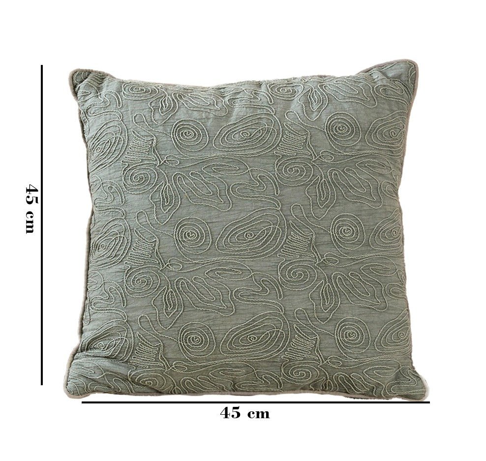 Amoeba Cotton Cushion | Modern Decorative Accent Cushion – Pillow on Brown Living™. SKU: TEE-25731. Img 2.