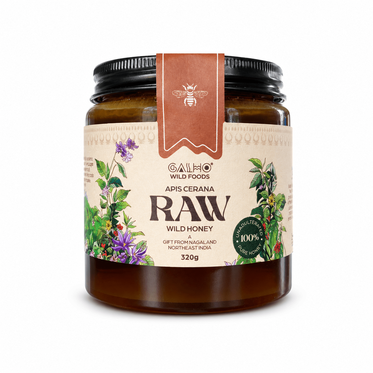 Apis Cerana Wild Apple Honey 320g | Raw Natural Honey – Honey & Syrups on Brown Living™. SKU: GWA320. Img 2.