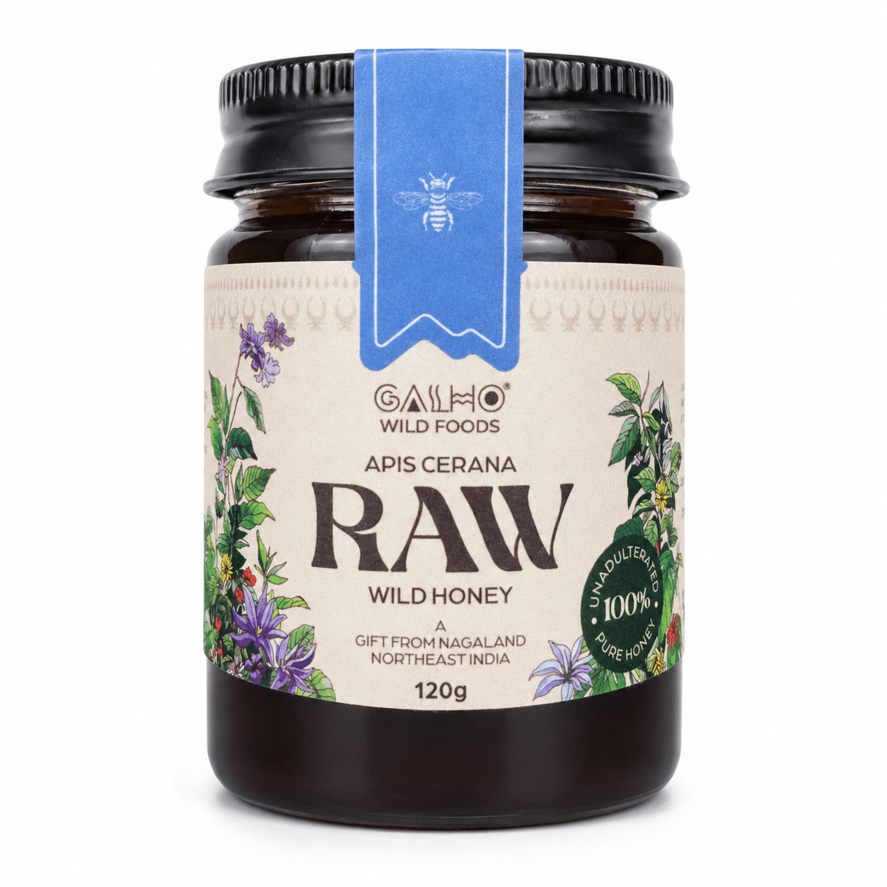 Apis Cerana Wild Flower Honey | Raw Natural Honey – Honey & Syrups on Brown Living™. SKU: GWF_120g. Img 6.