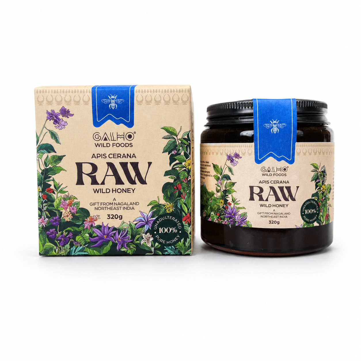Apis Cerana Wild Flower Honey | Raw Natural Honey – Honey & Syrups on Brown Living™. SKU: GWF_320g. Img 3.