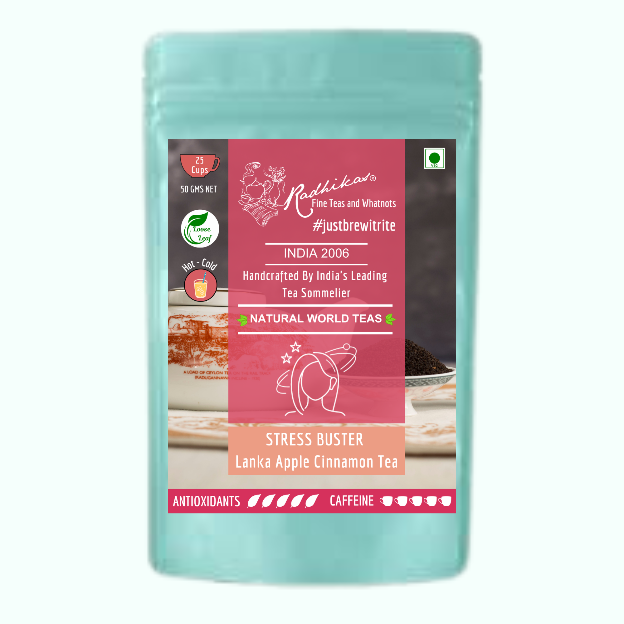 STRESS BUSTER Lanka Apple Cinnamon Tea - A Tea for Warmth and Spice