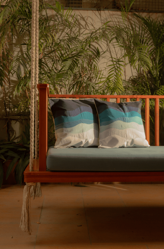 Aqua Pillow Covers (Set of 4) | Soft Home Décor Cushion Covers – Covers & Inserts on Brown Living™. SKU: C07. Img 2.