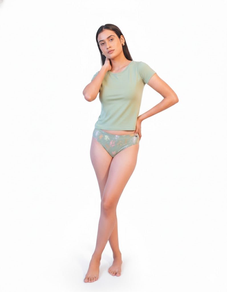 Aquamarine Cotton Tanga – Women’s Comfortable Underwear – Womens Accessories on Brown Living™. SKU: 008Triangle-TangaOliveSpltrAOP-XS. Img 3.