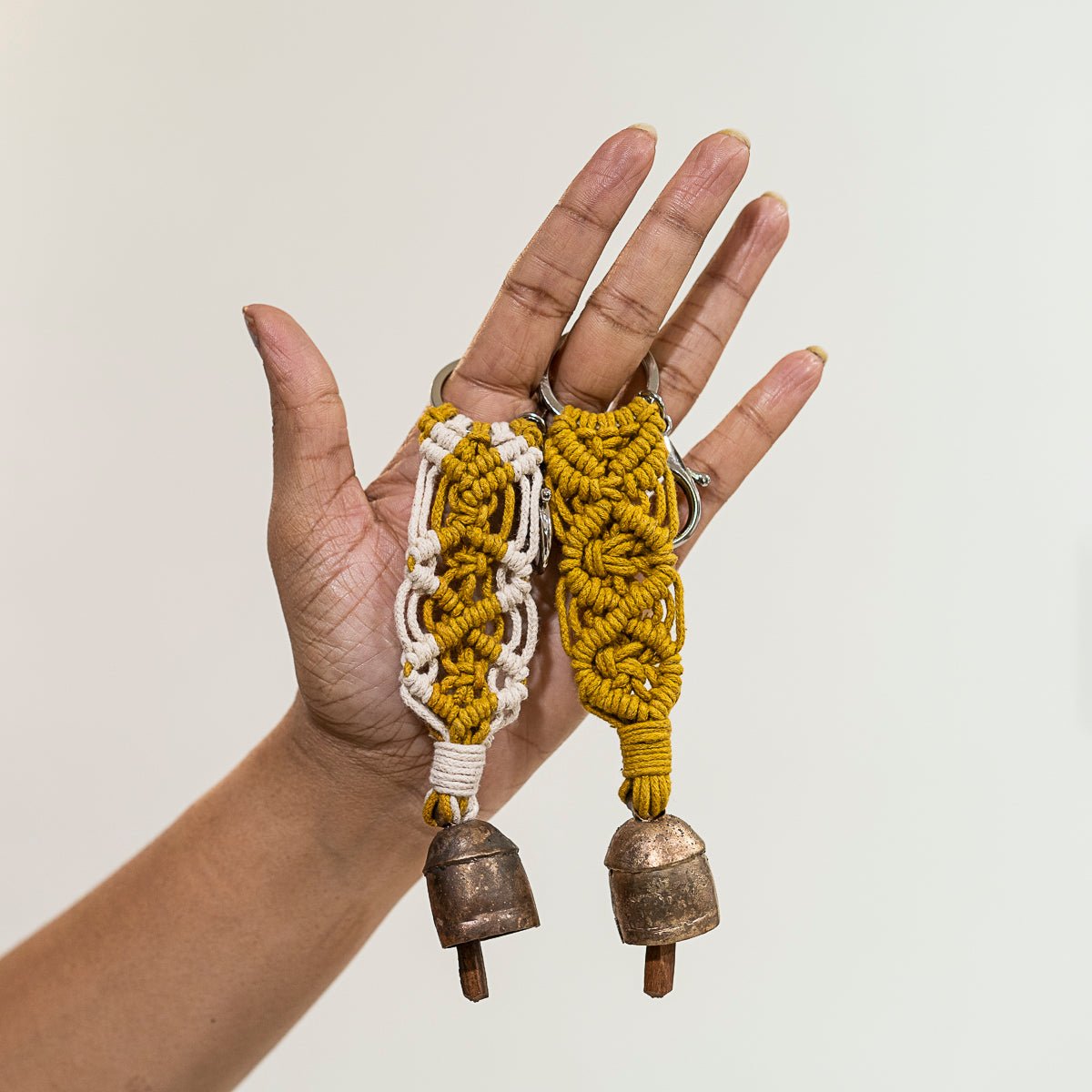 Aria Diamond Keyrings (Set of 2) | Stylish Handmade Keychain Duo – Travel Accessories on Brown Living™. SKU: S23ADIAKEY180-MY. Img 5.