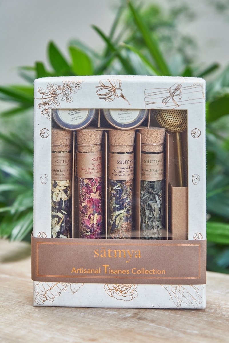 Artisanal Tisanes Gift Collection – Gift Giving by Sātmya available on Brown Living™. . SKU: Artis_61gms1003. Img 6.