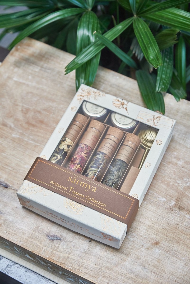 Artisanal Tisanes Gift Collection – Gift Giving by Sātmya available on Brown Living™. . SKU: Artis_61gms1003. Img 5.