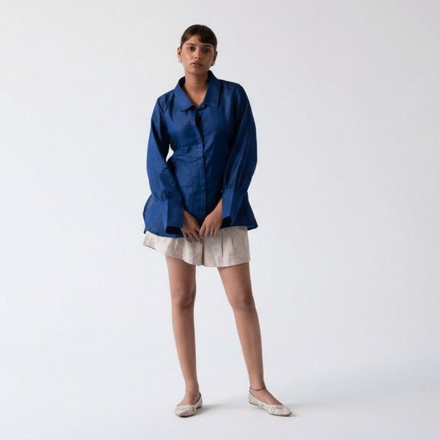 Aurora Hemp Shirt For Women Breathable Sustainable Top – Womens Shirt on Brown Living™. SKU: HEM-AUR-B-XXS. Img 1.