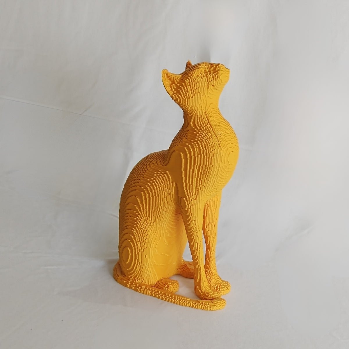 Aurous Feline Plant - Based Pure Gold Sculpture – Home Decor on Brown Living™. SKU: AUFEEDPLPGA089. Img 3.