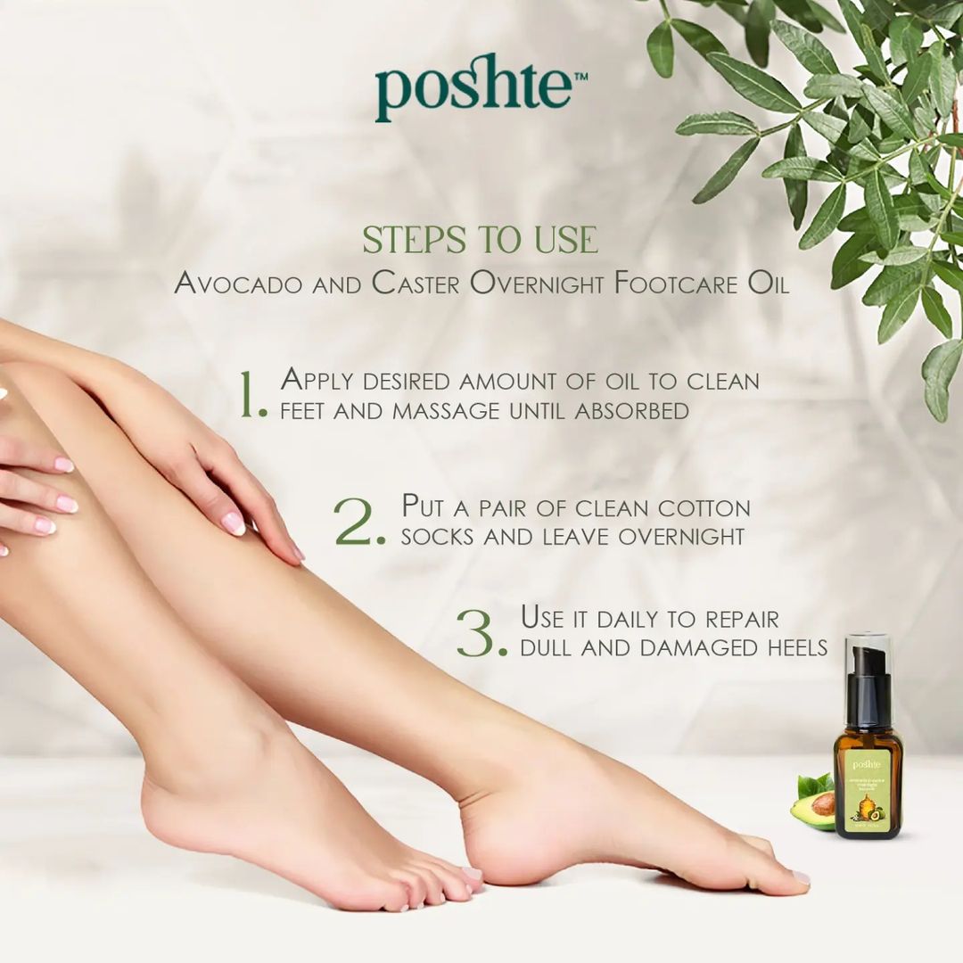 Avocado & Castor Overnight Foot Care Oil | For Healthy & Happy Feet – Body Oil on Brown Living™. SKU: 8.91E+12P2. Img 6.
