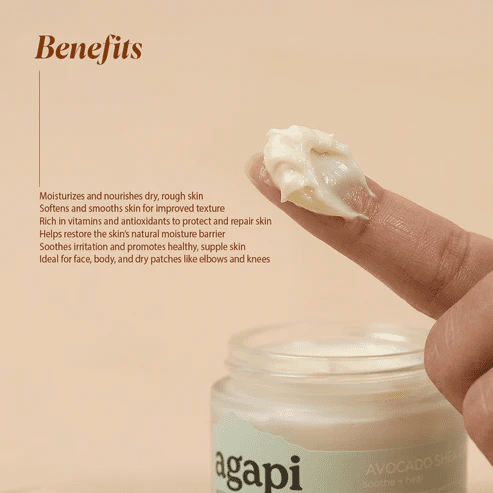 Avocado Shea Cream- 50 g – Face Cream on Brown Living™. SKU: AVSC-01. Img 2.