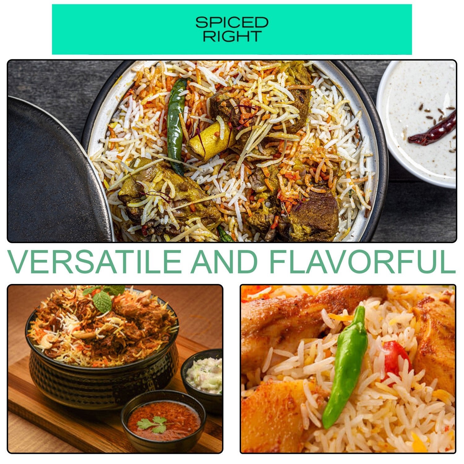 Awadhi Biryani Masala - Lucknowi Blend, No Fillers – Seasonings & Spices on Brown Living™. SKU: SRAB. Img 8.