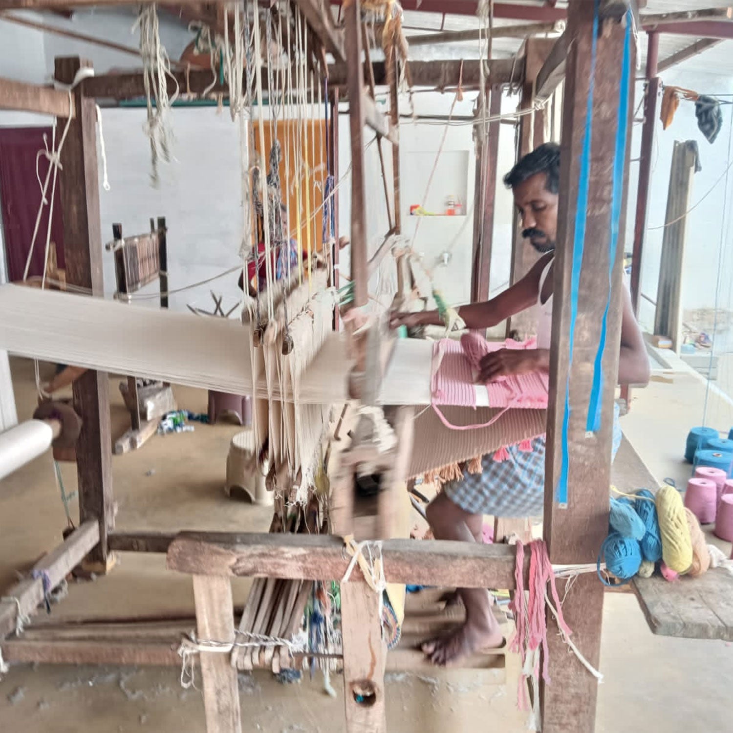 Ayurvedic Drill Plain Yoga Mat | Non - Slip Eco - Friendly Exercise Mat – Yoga Mat on Brown Living™. SKU: FFDPY001P. Img 5.