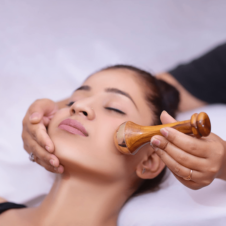 Ayurvedic Dual Kansa Wand Massager | Face & Body Tool – Massager on Brown Living™. SKU: KansaWandDUAL. Img 5.