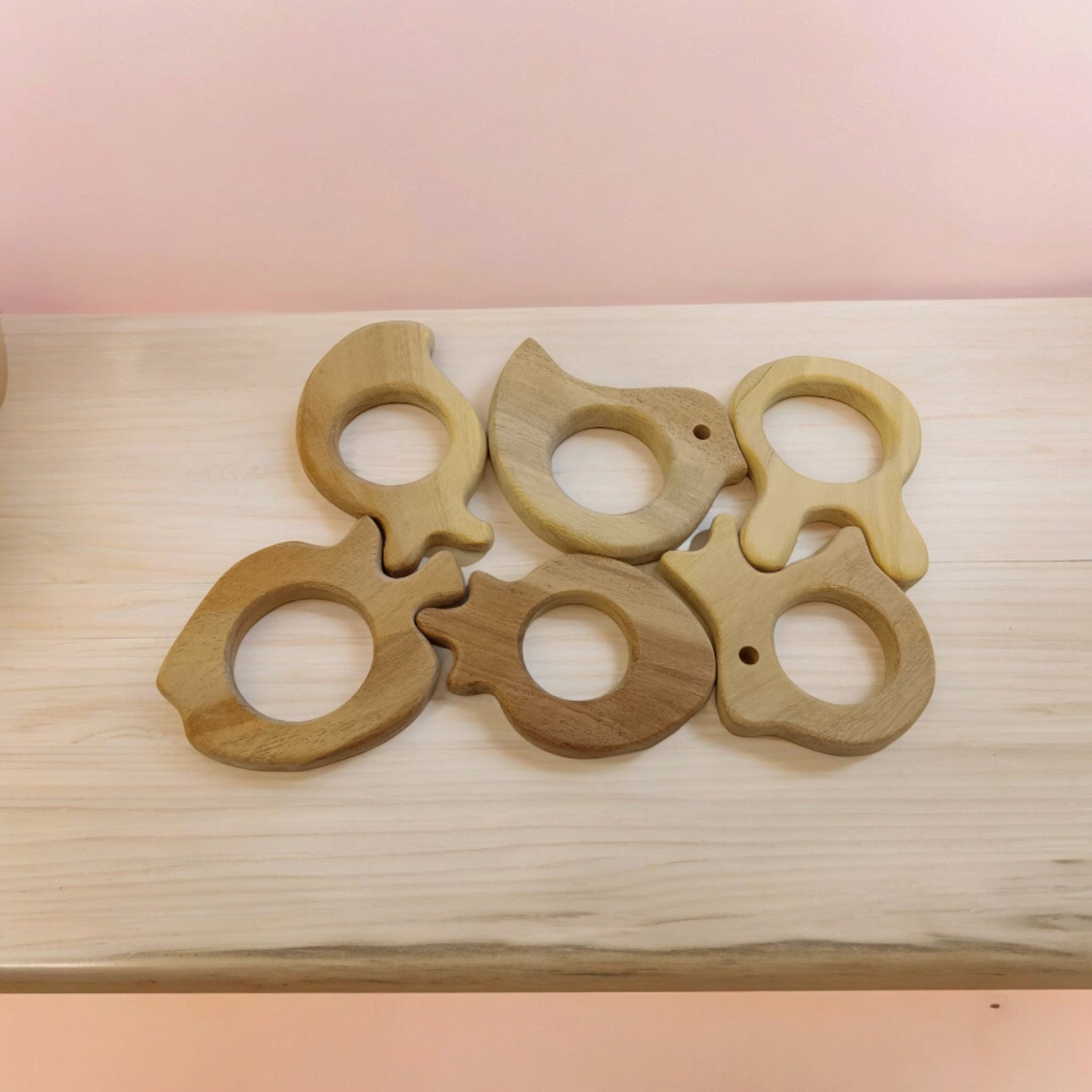 Baby Gum Friendly Teethers Made From Pure Neem Wood – Baby Teethers & Soothers on Brown Living™. SKU: T_APL-MNG-STBR-DV-RBT-BNY. Img 2.