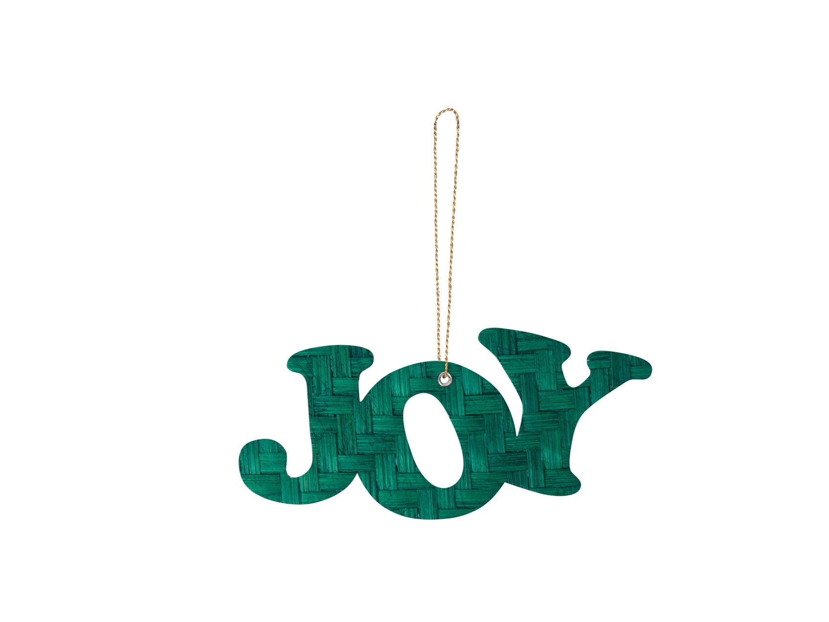 Bamboo Christmas Ornament "Joy" Hanging | Set of 6 (Assorted Colors) – Home Decor on Brown Living™. SKU: HG-792_Medium. Img 9.