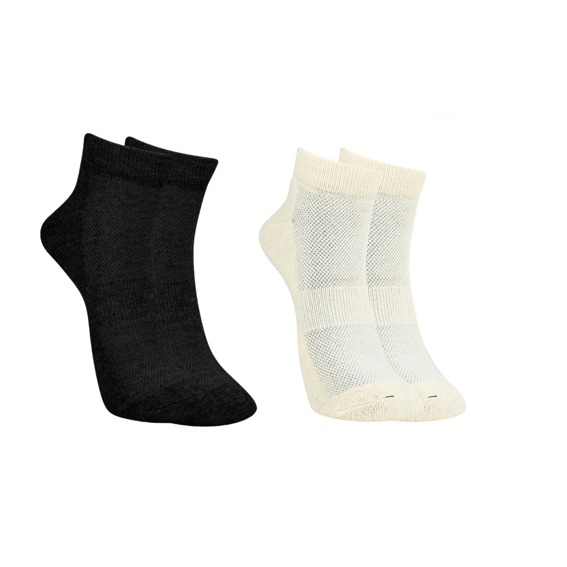 Bamboo Fabric Ankle Length Socks – Mens Socks on Brown Living™. SKU: ANKLE-SOCKS-WHIT-BLK. Img 16.