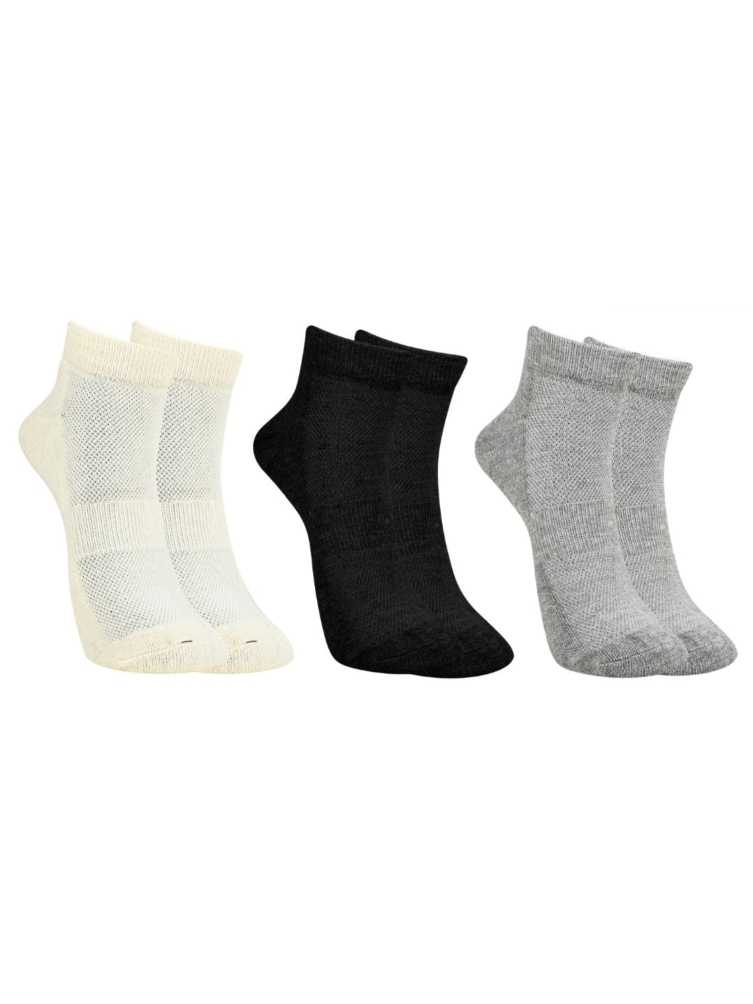 Bamboo Fabric Ankle Length Socks – Mens Socks on Brown Living™. SKU: ANKLE-SOCKS-WHIT-GRY-BLK. Img 15.