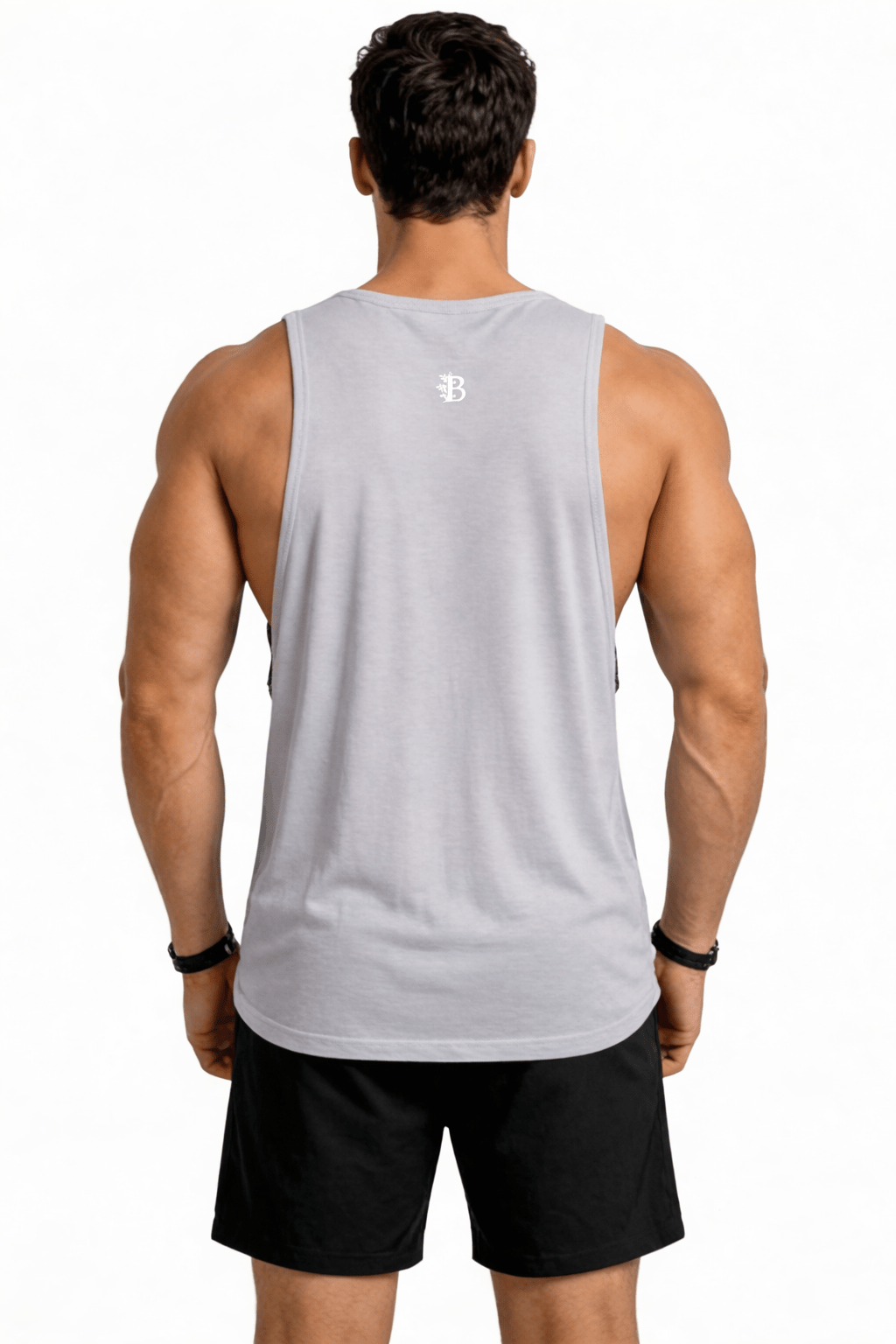 Bamboo Fabric Gen Z Gym Vest For Men Breathable Workout Tank – Mens Vest Coat on Brown Living™. SKU: M-LOSS-GYM-VEST-GRY-M. Img 16.