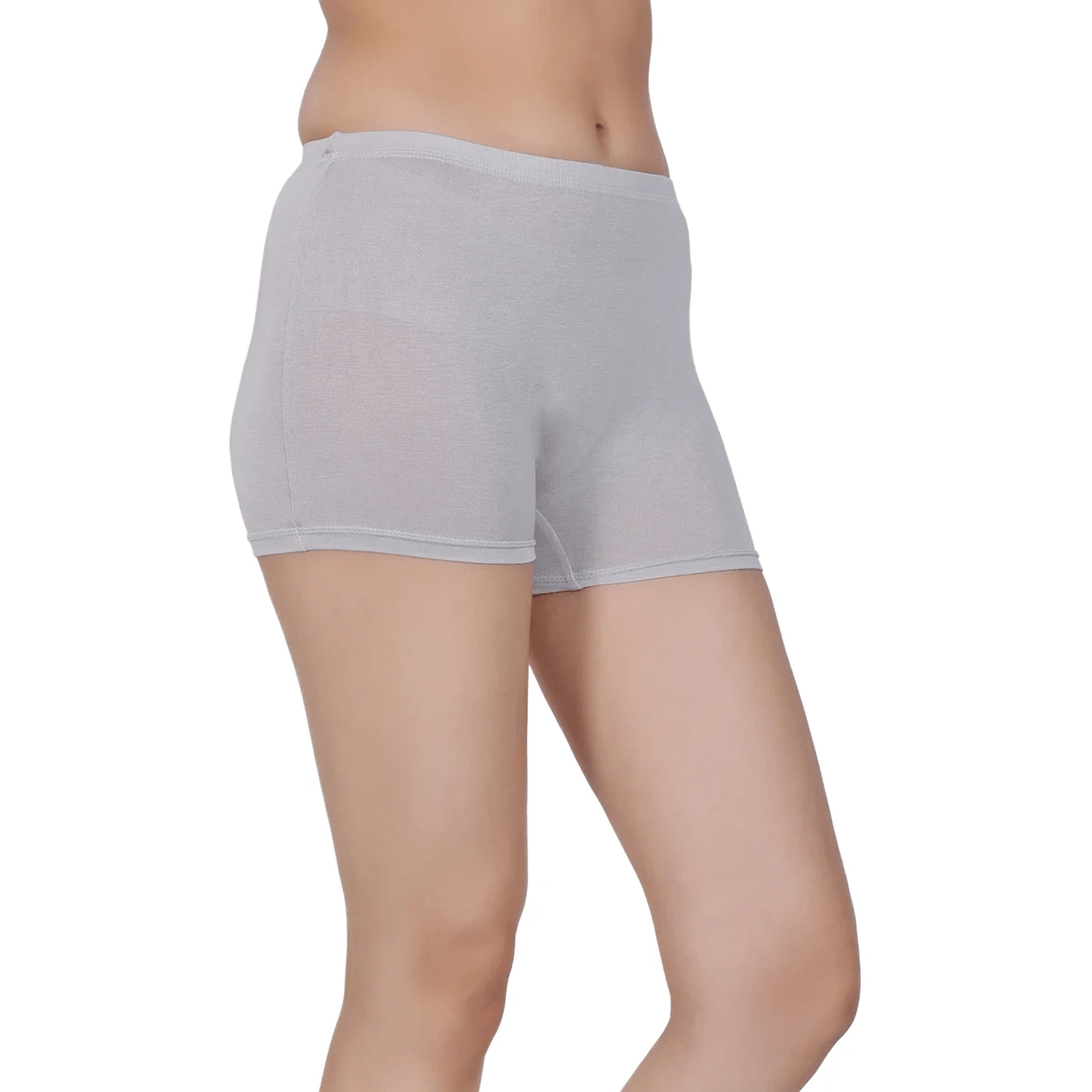 Bamboo Fabric Mid Rise Shorts | Pack of 2 – Womens Shorts on Brown Living™. SKU: BOYS-SHORTY-GRAY-BLK-S. Img 4.