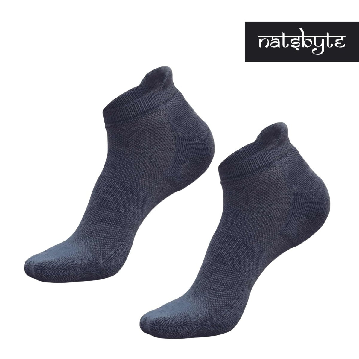 Bamboo Fiber Unisex Ankle Socks (Odour Free) – Mens Socks by NATSBYTE available on Brown Living™. Dark Grey . SKU: DarkGrey. Img 6.