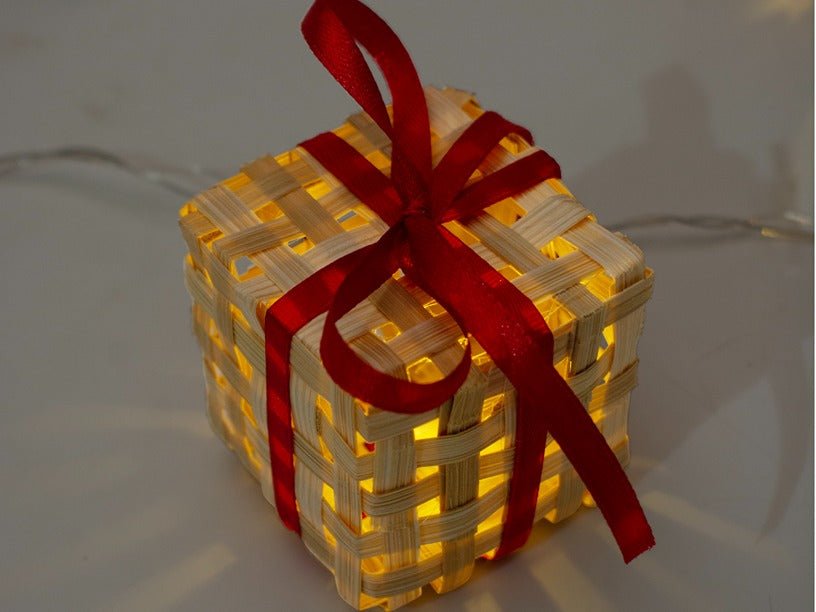 Bamboo Gift Box Fairy Lights |Handcrafted Eco - Friendly Decor | 3 Meter – Home Decor on Brown Living™. SKU: FL-763. Img 4.