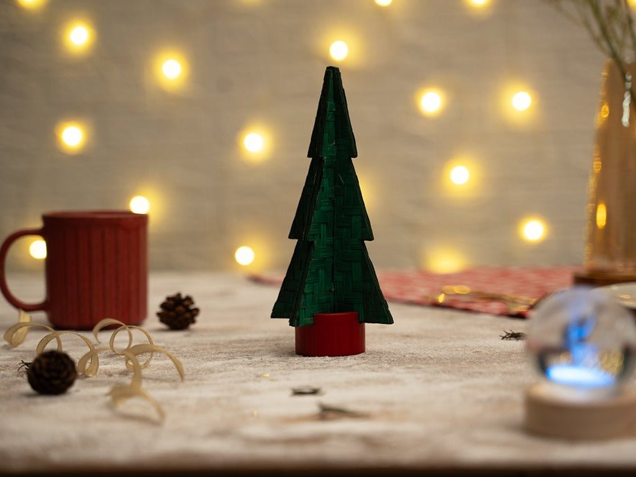 Bamboo Miniature Tree – II | Handcrafted Eco - Friendly Christmas Decor – Home Decor on Brown Living™. SKU: TT-804. Img 7.