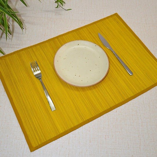 Bamboo Placemats Set of 6 – Eco - Friendly Dining Essentials – Table Linens on Brown Living™. SKU: BAPMAT009B. Img 15.