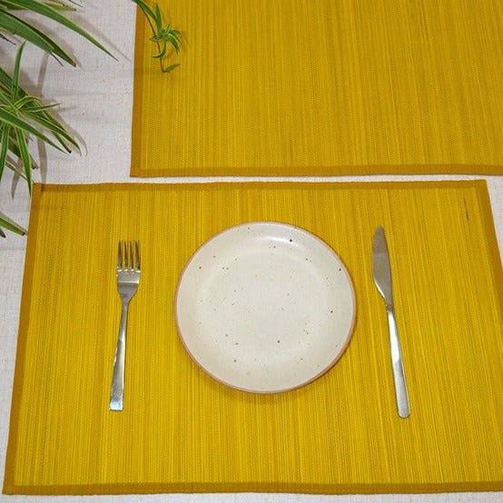 Bamboo Placemats Set of 6 – Eco - Friendly Dining Essentials – Table Linens on Brown Living™. SKU: BAPMAT009B. Img 16.