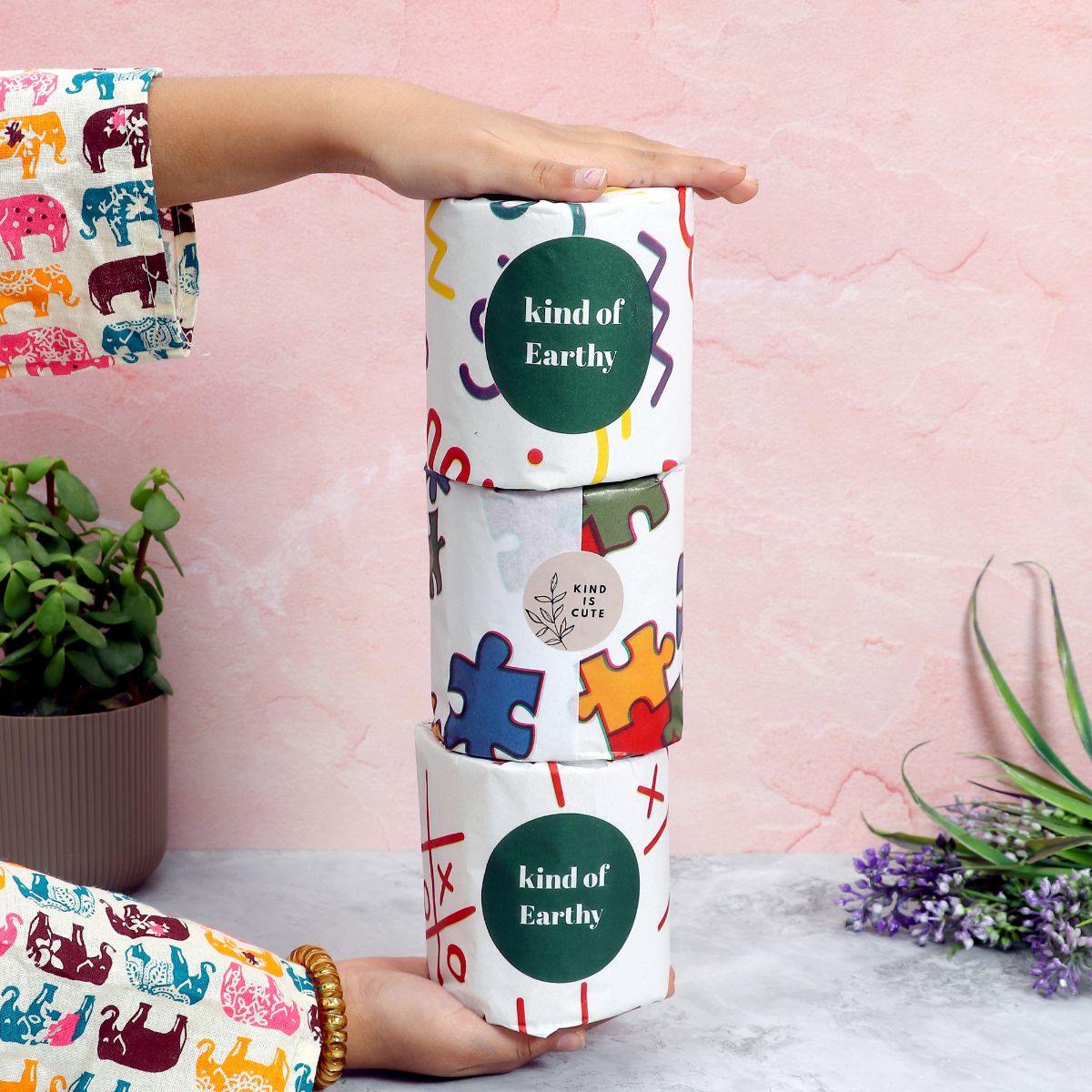 Bamboo Toilet Paper Rolls | 2 - Ply | 270 Pulls Each – Tissue Roll on Brown Living™. SKU: KOE011-KI-4. Img 2.